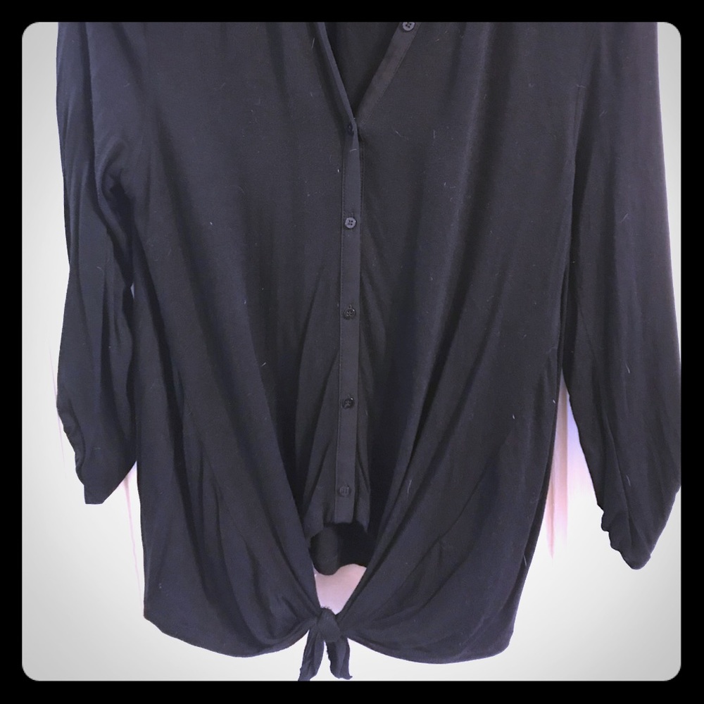 Tie front top
